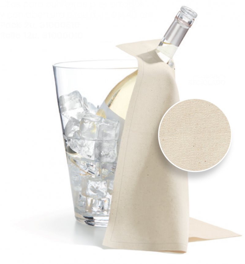 Кърпа за бутилка - 40/40см - LUX Кремава  Roll drap